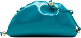 Bottega Veneta Borsa a tracolla The Mini Pouch in pelle verniciata con perline 2012-2025 - Blu