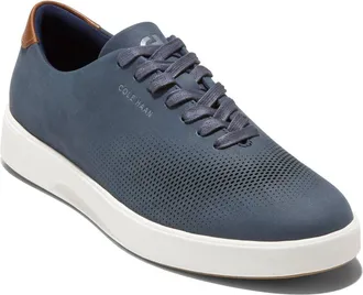 Cole Haan GrandPro CitySpectre Laser Perforated Sneaker in Navy Blazer Nubuck/british Tan at Nordstrom, Size 10.5