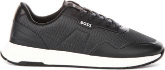 HUGO BOSS Hugo, Sneakers, male, Blue, Size: 10 US Titanium Runn Trainers