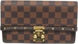 Louis Vuitton Pre-owned Canvas Portemonnee - unisex - Vintage Accessoires - Bruin - ONE Size - Vintage