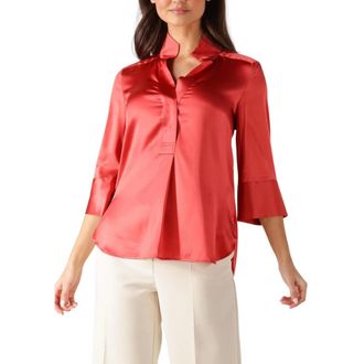 Kudibal Copenhagen Overhemden, Dames, Rood, S, Elegante Kami Blouse