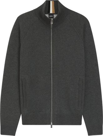 BOSS Cardigan con zip - Grigio