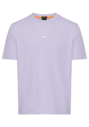 Boss Orange by Hugo Boss T-Shirt BOSS ORANGE TChup, Herren, Gr. XXL, lila (open lila549), Single Jersey, Obermaterial: 96% Baumwolle, 4% Elasthan, unifarben, relaxed fit h&uuml;ftl