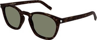 Saint Laurent Klassieke zonnebril - unisex - Zonnebrillen - Bruin - 49 MM - Accessoires