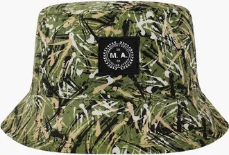 Marshall Artist Mens Marshall Artist Reversible Bucket Hat Black/Camo - Tan - Size: ONE size