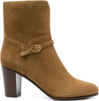 Valentino Garavani Bootie - Dames - Laarzen met Hak - Beige - 39 1/2 EU - Schoenen