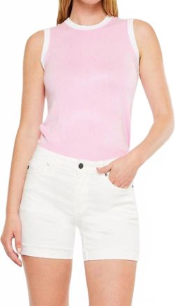 Kancan Womens Mid Rise Short In White
