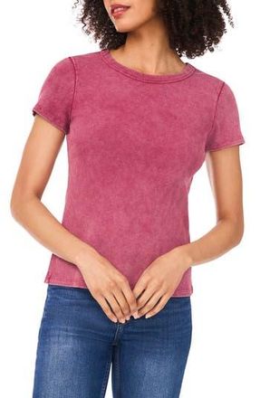 Halogen Ribbed Washed T-Shirt in Rhododendron at Nordstrom Rack, Size X-Small