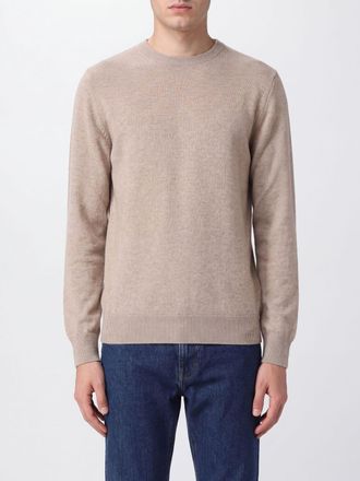 Ballantyne Maglia girocollo in 100% cashmere a coste con maniche lunghe