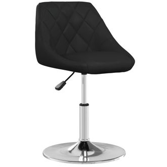 vidaXL Taburete De Barra De Cocina Cuero Sint&eacute;tico Negro Vidaxl