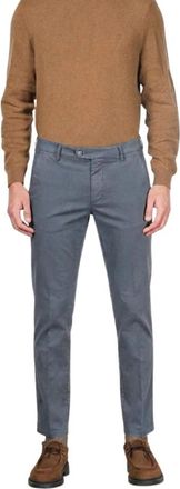 Mason's Torino Flex Chino Broek - Heren - Chinos - Blauw - L - Katoen - Broeken