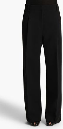 Khaite Lenton Pleated Straight Leg Pants in Black at Nordstrom, Size 10