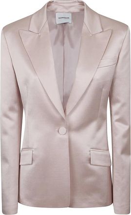 Andamane Bianca Blazer - Dames - Blazers - Roze - S - Linnen - Jassen
