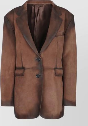 Acne Studios leather blazer