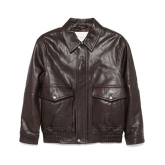 Dunst Leather Jackets, female, Brown, Size: S Brown Leather Jacket Classic Style