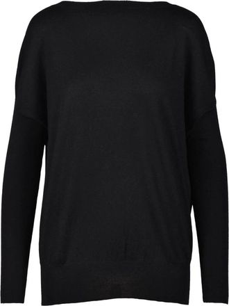 Wild Cashmere Zijde Kasjmier Trui - Dames - Ronde hals truien - Zwart - S - Kasjmier - Truien & Vesten