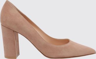 Gianvito Rossi D&eacute;collet&eacute; Piper in pelle scamosciata con tacco alto quadrato