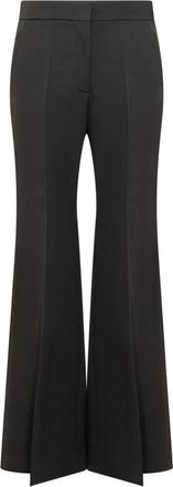 Givenchy Uitlopende Broek - Dames - Wijde Broeken - Zwart - XS - Wol - Broeken