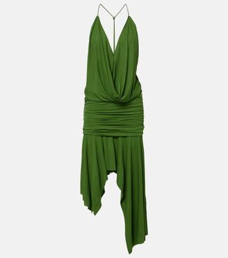 Acne Studios Vestido midi de jersey asim&eacute;trico