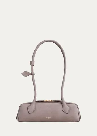Alaia Le Teckel Suede Shoulder Bag