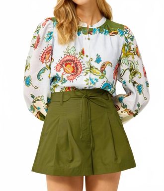 Marie Oliver Kendra Long Sleeve Blouse In Delphi
