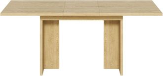 Urban Meuble Mesa de comedor extensible efecto roble, 140-180 cm