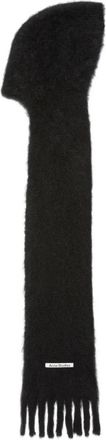 Acne Studios fringed scarf - Black