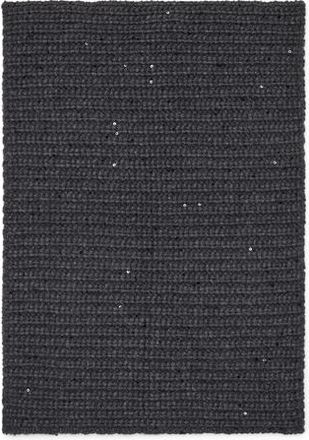 Brunello Cucinelli Dazzling neck warmer in Dark Grey at Nordstrom, Size Medium