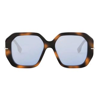 Fendi Selleria Brown Square Sunglasses