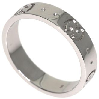 Gucci Icon White Gold (18K) Band Ring (Pre-Owned)