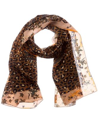 Jimmy Choo London Logo Silk Scarf