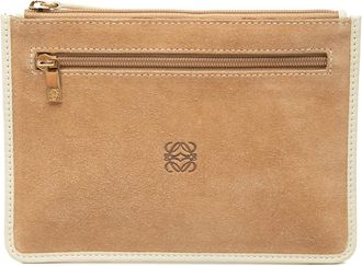 Loewe Pre-owned Loewe Suede Anagram Flat Pouch Ladies DZ7UWLWPOKMBS9QB