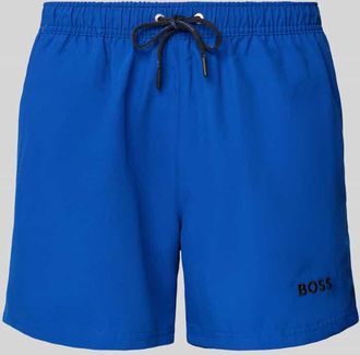 HUGO BOSS Badehose mit elastischem Bund Modell Dogfish in Royal, Größe S