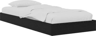 vidaXL Estructura De Cama De Suelo Roble Negro 80 X 200 Cm Vidaxl