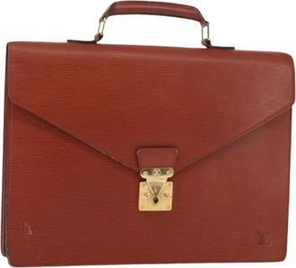 Louis Vuitton Pre-owned Vintage Handtas - Dames - Vintage Handtas - Bruin - ONE Size - Leer - Vintage