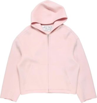 Acne Studios Felpa con cappuccio e zip - Rosa