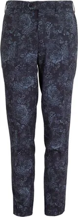 Lords of Harlech Paxton Tailored Wool Pant in Roma Floral Char at Nordstrom, Size 36 X 38