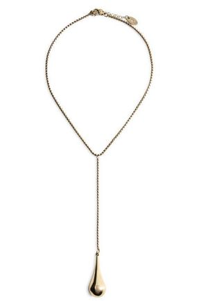 Mango Teardrop Pendant Necklace in Gold at Nordstrom