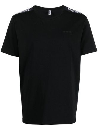 Moschino T-shirt met logoband - Zwart