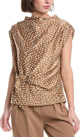 Kenneth Cole Belted Drape Neck Top