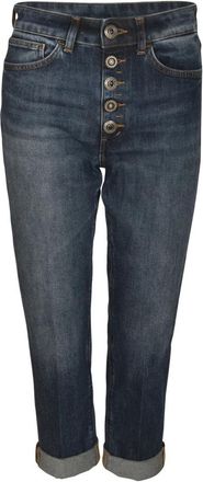 Dondup Broeken - Dames - Cropped Jeans - Blauw - W30 - Jeans