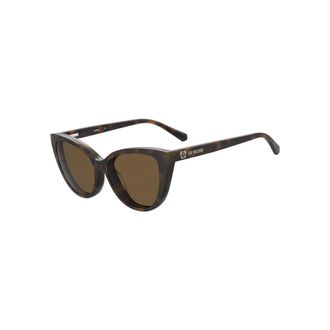 Love Moschino Mol066/Cs Optical Frame with Clip-On - female - Love Moschino - Sunglasses - Brown - 54 MM - Accessories