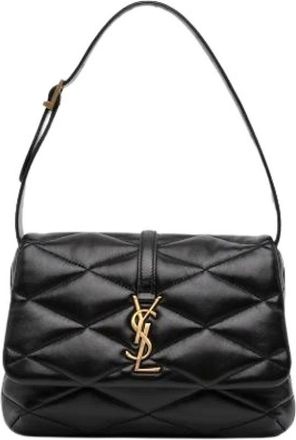 Saint Laurent Pre-owned Shoulder Bags, female, Black, Size: ONE SIZE Pre-owned Leather Shoulder Bag
