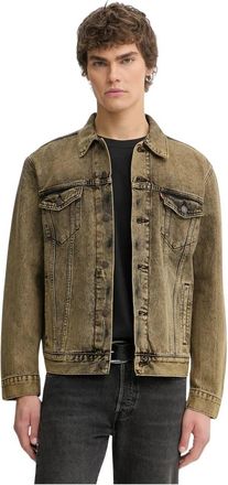 Levi's The Jacket - Heren - Spijkerjassen - Geel - L - Katoen - Jassen
