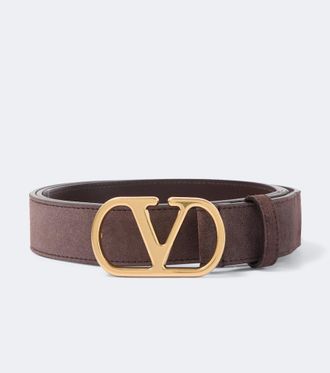 Valentino Garavani VLogo suede belt