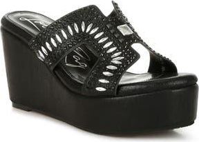 London Rag Mariner Platform Wedge Sandal in Black at Nordstrom Rack, Size 10