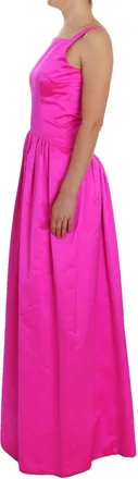 Dolce & Gabbana Womens Silk Sheath Dress Pink