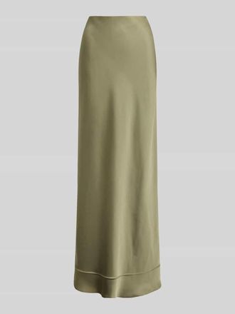 Lauren Ralph Lauren Flie&szlig;ender Maxi-Rock mit elastischem Bund in Khaki, Gr&ouml;&szlig;e 36