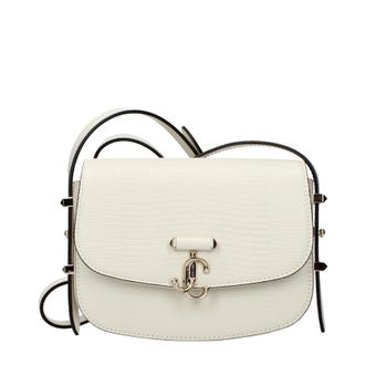 Jimmy Choo London Damens Umh&auml;ngetaschen Wei&szlig;/Milchleder