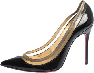 Christian Louboutin Pumps Paulina in pelle verniciata 100 mm - Nero